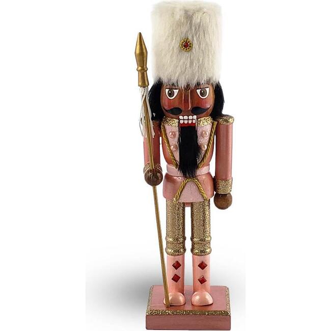 African American Soldier Nutcracker, Rose Gold