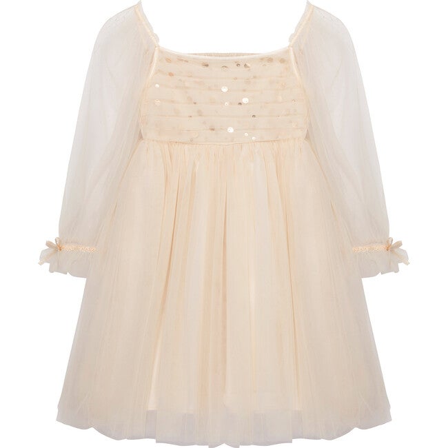 Babydoll Sequin Tulle Dress, Champagne