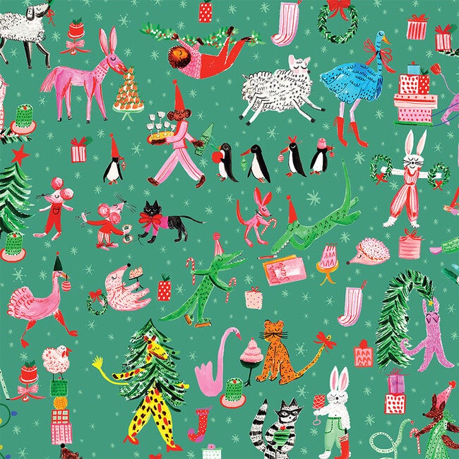 Holiday Party at the Zoo Gift Wrap